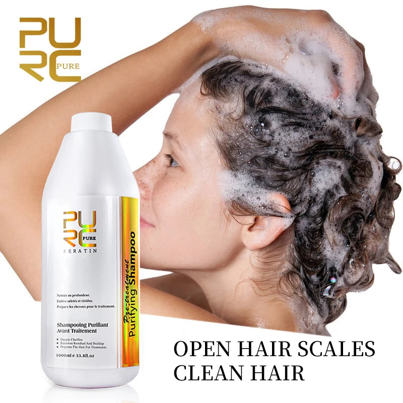 PURC Hair Purifying Shampoo & Conditioner - Keratin Treatment for Straightening & Smoothing