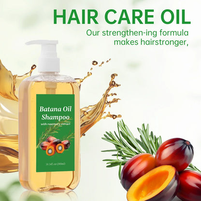 Hair Growth Shampoo 300ml - Batana Oil & Rosemary for Frizz Control, Breakage Prevention & Scalp Nourishment
