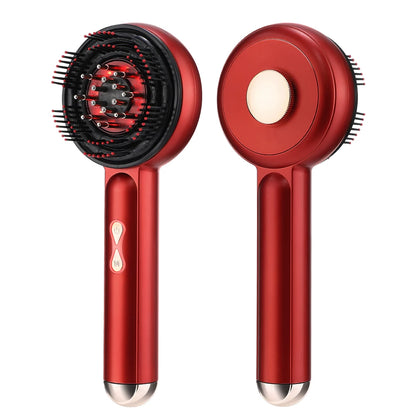 Electric Scalp Vibration Massage Comb Infrared Head Knead Massager Red Light Hair Growth Liquid Oil Applicator Anti-Hair Loss