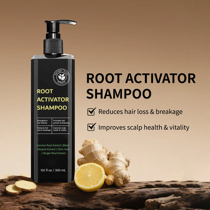 Hair Root Activator Shampoo 300ml - Nourish Roots, Strengthen Follicles & Promote Growth