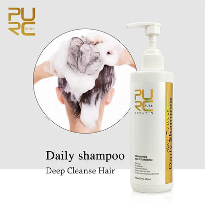 PURC Hair Purifying Shampoo & Conditioner - Keratin Treatment for Straightening & Smoothing