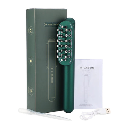 Electric RF Scalp Massager Comb - Micro Current Hair Growth & Conditioning Treatment