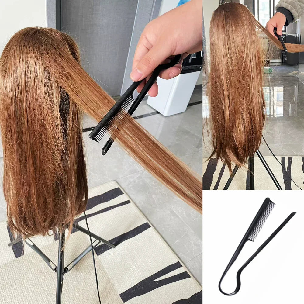 V-Comb Hair Straightening Tool - Professional Finishing Splint Comb for Messy Hair & Wigs