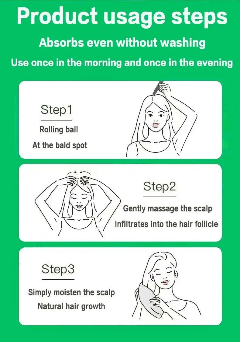 Fast Hair Growth Oil - Anti Hair Loss Treatment for Baldness, Thinning & Postpartum Hair Loss