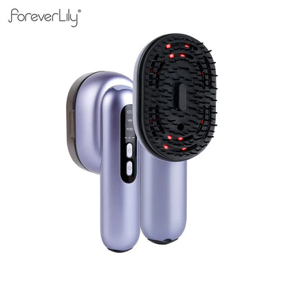 3-in-1 Hair Care Spray Massage Comb - Vibrating Scalp Massager & Oil Applicator Brush