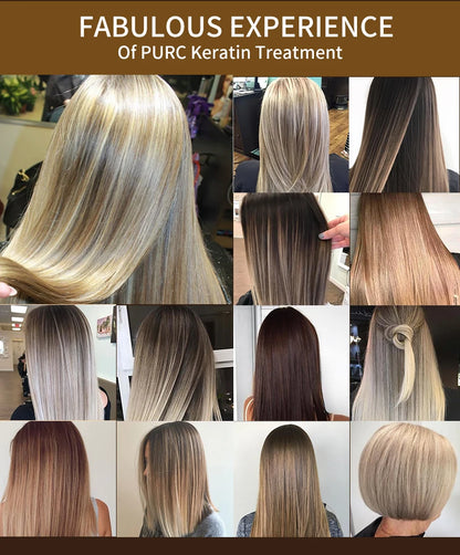 PURC Hair Purifying Shampoo & Conditioner - Keratin Treatment for Straightening & Smoothing