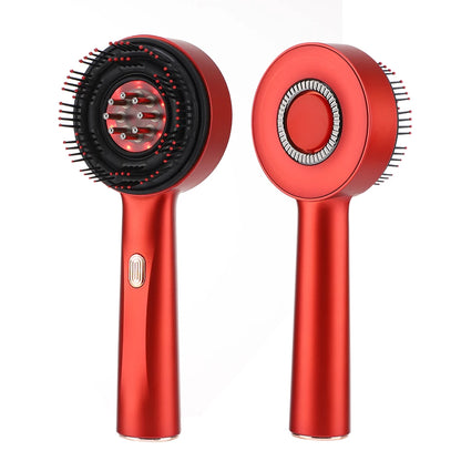 Electric Scalp Vibration Massage Comb Infrared Head Knead Massager Red Light Hair Growth Liquid Oil Applicator Anti-Hair Loss