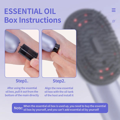 3-in-1 Hair Care Spray Massage Comb - Vibrating Scalp Massager & Oil Applicator Brush