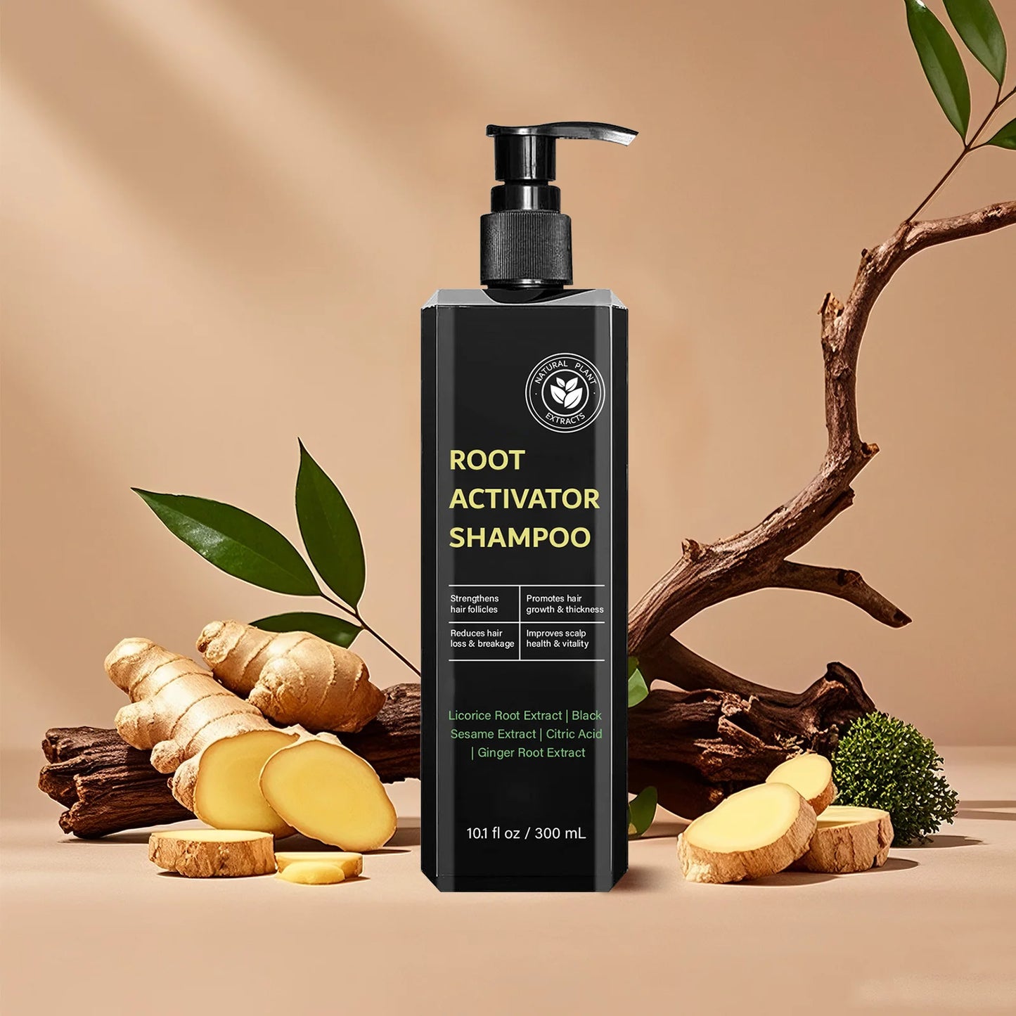 Hair Root Activator Shampoo 300ml - Nourish Roots, Strengthen Follicles & Promote Growth
