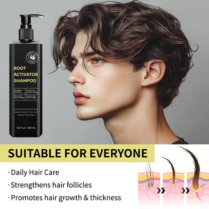 Hair Root Activator Shampoo 300ml - Nourish Roots, Strengthen Follicles & Promote Growth