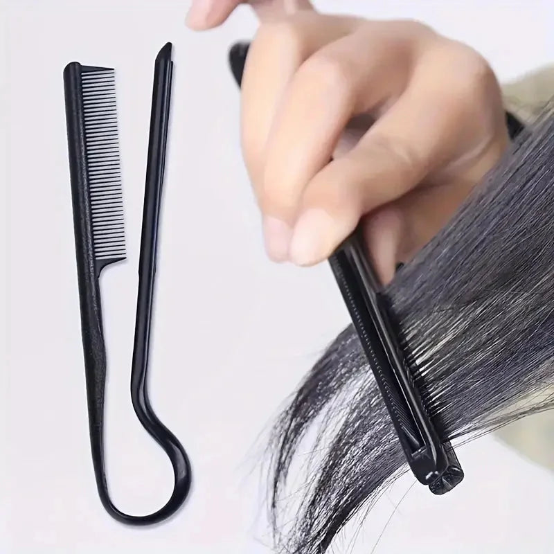 V-Comb Hair Straightening Tool - Professional Finishing Splint Comb for Messy Hair & Wigs