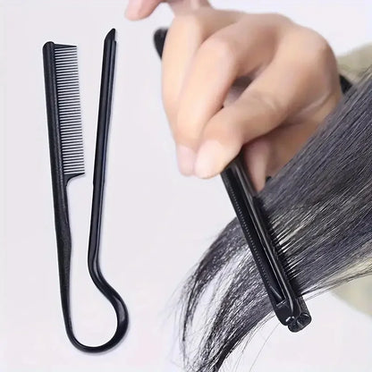 V-Comb Hair Straightening Tool - Professional Finishing Splint Comb for Messy Hair & Wigs