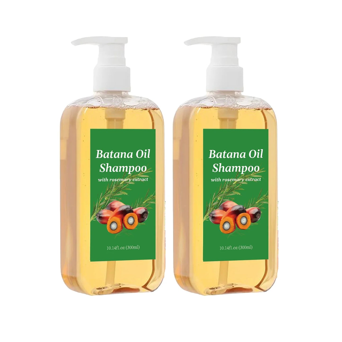 Hair Growth Shampoo 300ml - Batana Oil & Rosemary for Frizz Control, Breakage Prevention & Scalp Nourishment